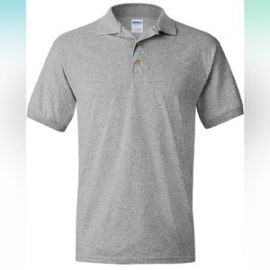 Gildan Grey Polo Shirt